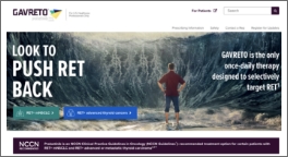 GAVRETO Website for Healthcare Professionals