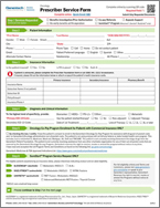 Oncology Prescriber Service Form