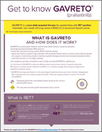 About GAVRETO Fact Sheet for Patients