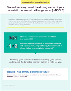 Biomarker Testing in mNSCLC Fact Sheet for Patients
