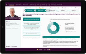 GAVRETO Interactive Patient Case Player