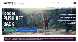 GAVRETO Website for Healthcare Professionals