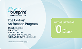Co-pay assistance card