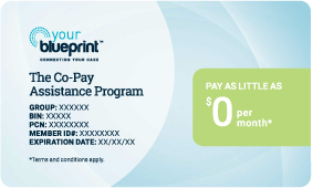 Co-pay assistance card
