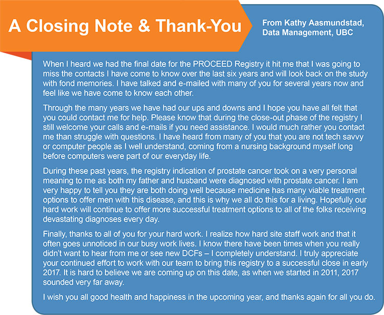 A closing note & thank you