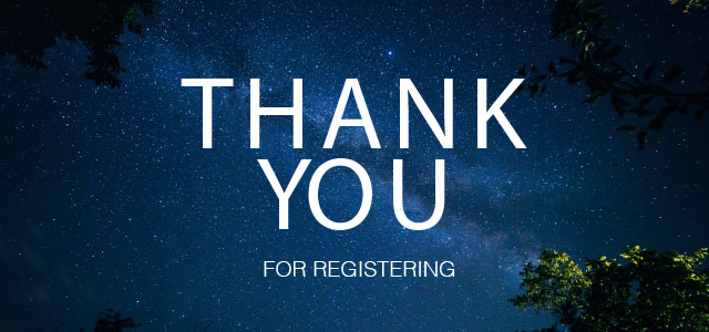 Thank you for registering