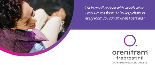 I sit in an office chair with wheels when I vacuum the floors. I also keep chairs in every room so I can sit when I get tired.