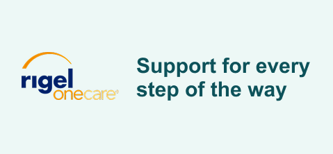 RIGEL ONECARE Support for every step of the way header