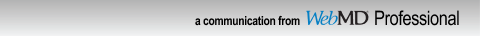 a communication from WebMD professional