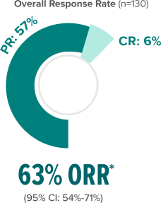 Overall response rate chart