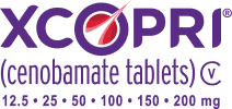 XCOPRI® (cenobamate tablets) logo