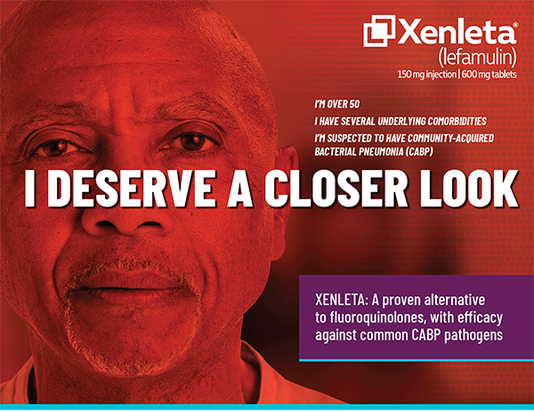 XENLETA™ (lefamulin) 150mg injection | 600mg tablets NOW AVAILABLE