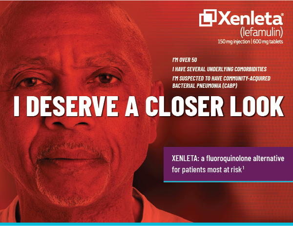 XENLETA™ (lefamulin) 150mg injection | 600mg tablets NOW AVAILABLE