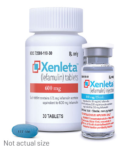 XENLETA™ (lefamulin) 150mg injection | 600mg tablets NOW AVAILABLE